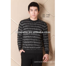 Top quality cashmere men's winter crewneck sweater